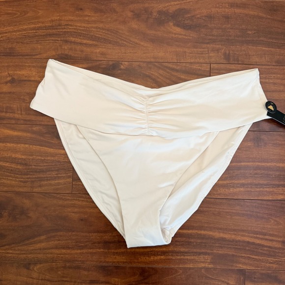Victoria's Secret Swim Bikini Bottom Size XL V-Cut Fold Over Waist NWT - Picture 1 of 8